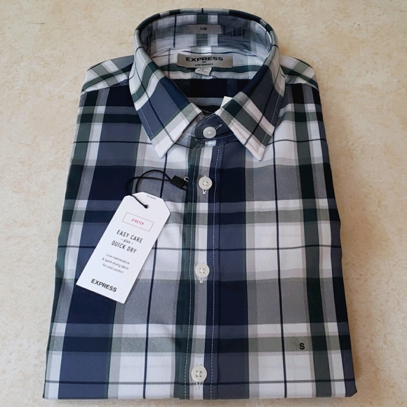 Express Performance Dress Shirt Slim 